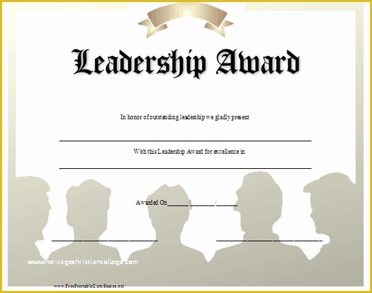 Leadership Certificate Template Free Of Leadership Quotes for Awards Quotesgram