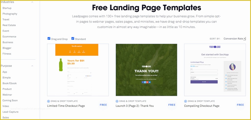 Leadpages Free Templates Of Do I Need A Landing Page