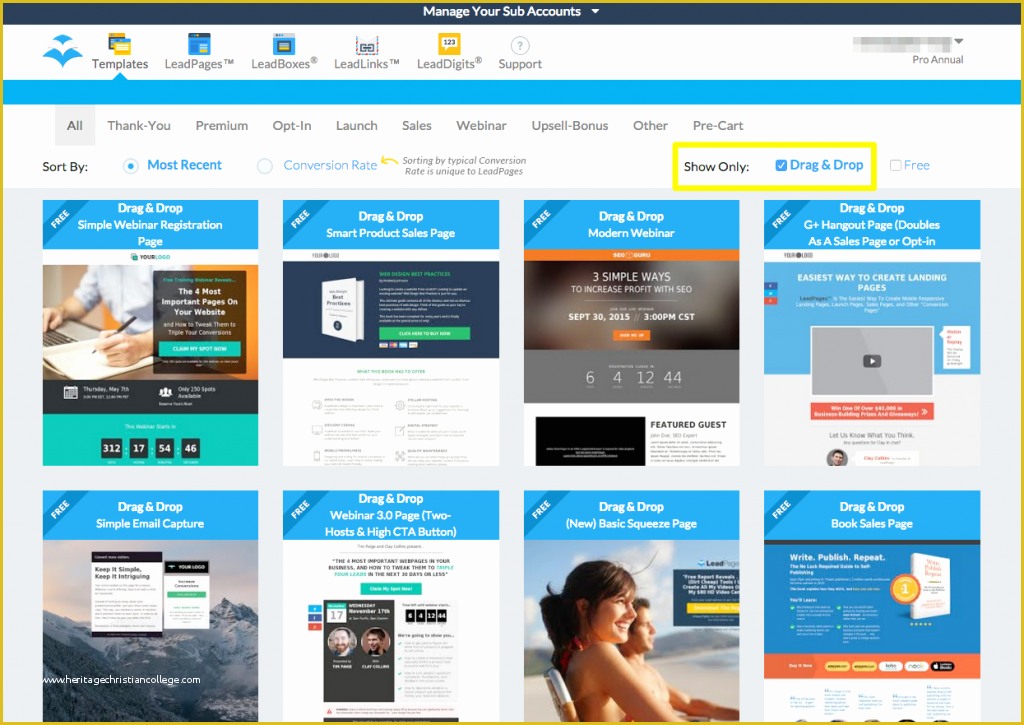 Leadpages Free Templates Of Leadpages Drag & Drop Review More Customizable Landing Pages