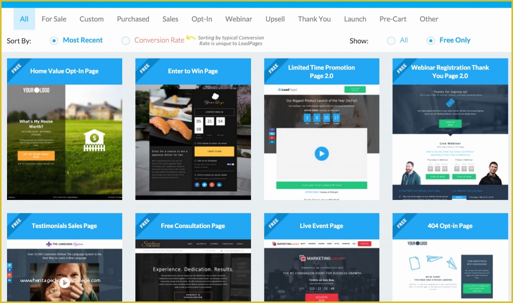 Leadpages Free Templates Of Leadpages Review Easy Landing Pages for Entrepreneurs