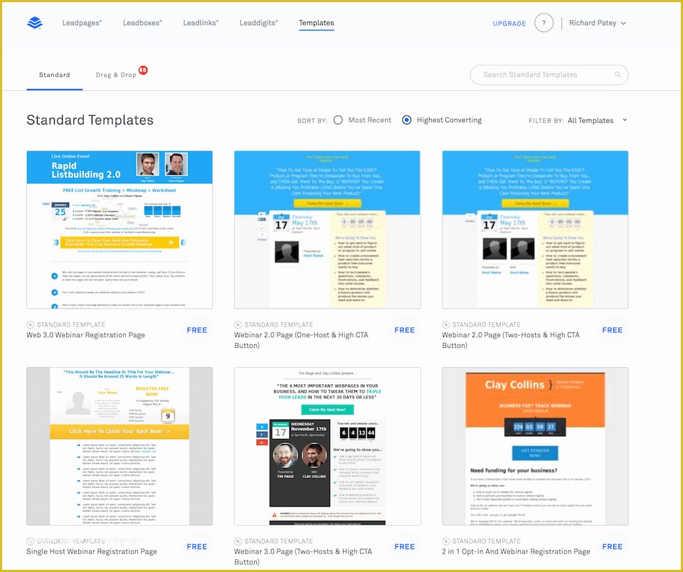 Leadpages Free Templates Of Leadpages Review Vs Funnels 2018 From An Early