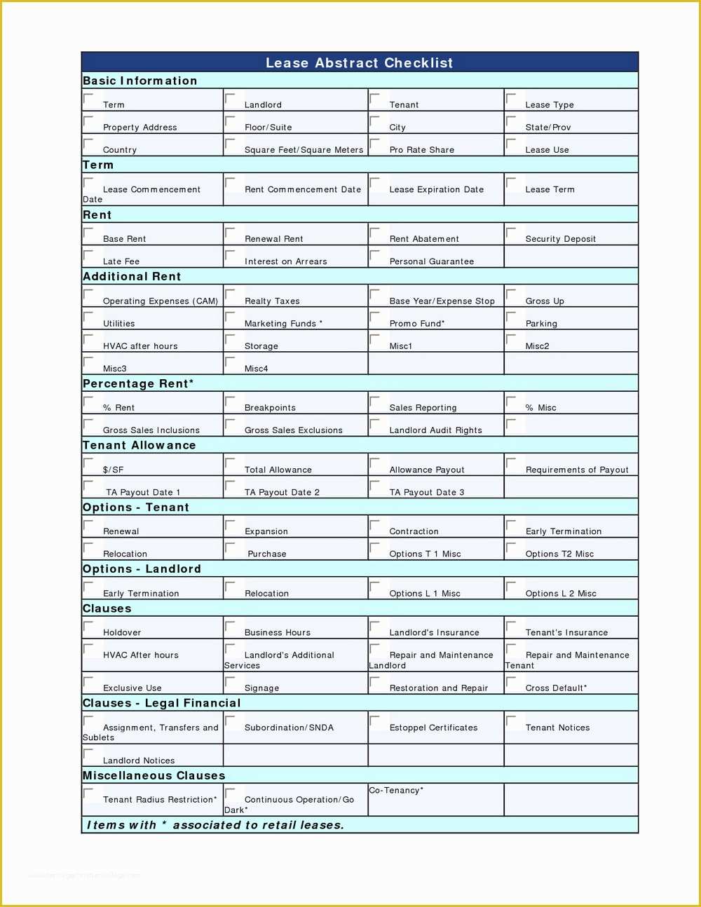 Lease Abstract Template Word Free Of Apa 6th Edition Template without Abstract Templates