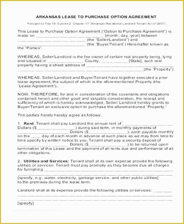 Lease Abstract Template Word Free Of Lease to Own Template Rent to Own Property Agreement ate