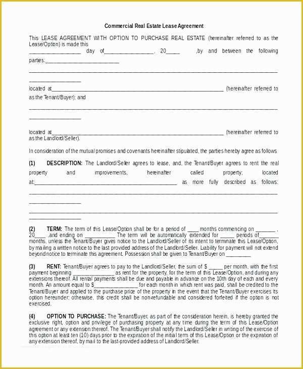 Lease Abstract Template Word Free Of Term Sheet Template Real Estate