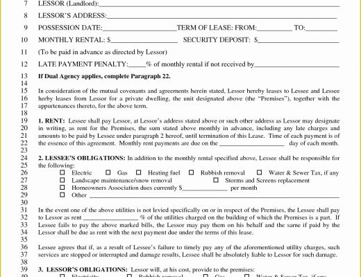 Lease Template for Free Of 38 Editable Blank Rental and Lease Agreements Ready to