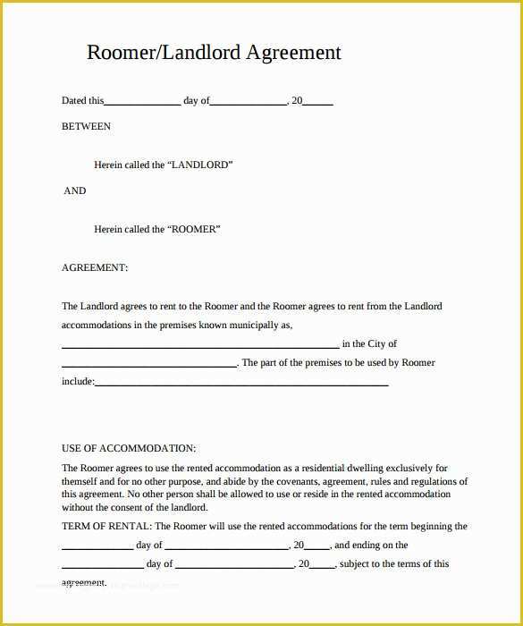 Lease Template Free Download Of 11 Rental Agreement Templates to Download for Free