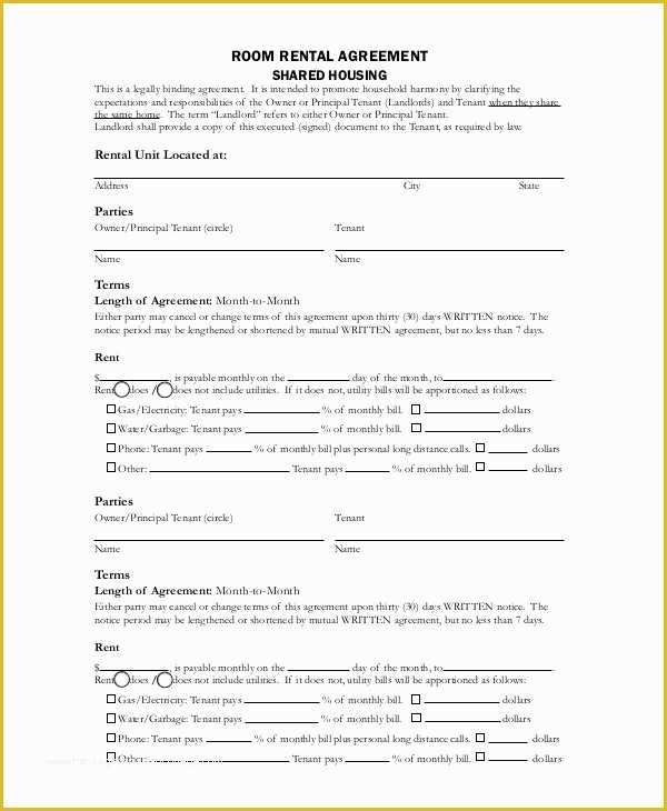 Lease Template Free Download Of 12 Blank Rental Agreement Templates – Free Sample