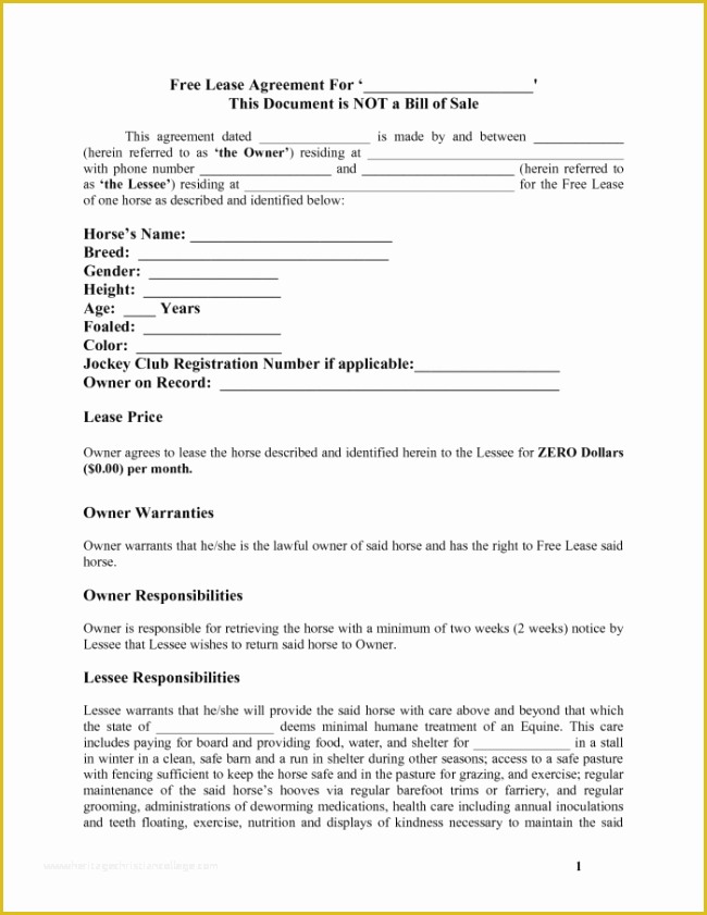 Lease Template Free Download Of Free Download Lease Agreement Template Example with Blank