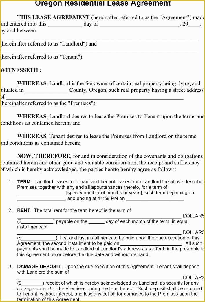 Lease Template Free Download Of Rental Agreement Template