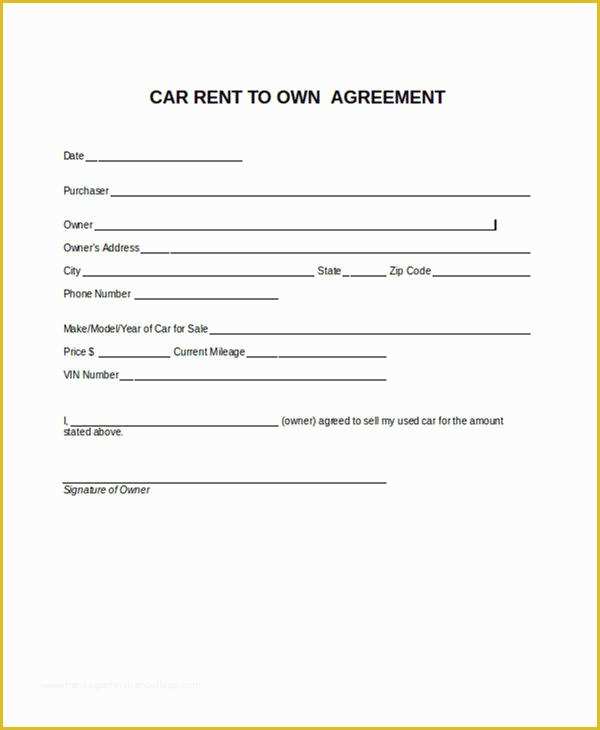 Lease to Own Template Free Of 8 Rent to Own Contract Samples &amp; Templates Pdf Google Docs