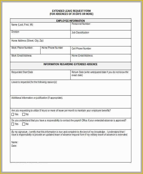 Leave Application form Template Free Download Of 64 Prettier Models Leave Application form Template Free