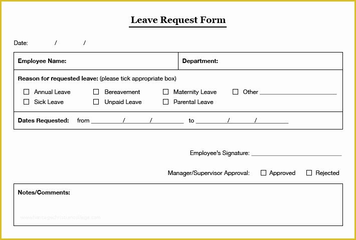 Leave Application form Template Free Download Of Simple Leaves Application form Template Excel Template
