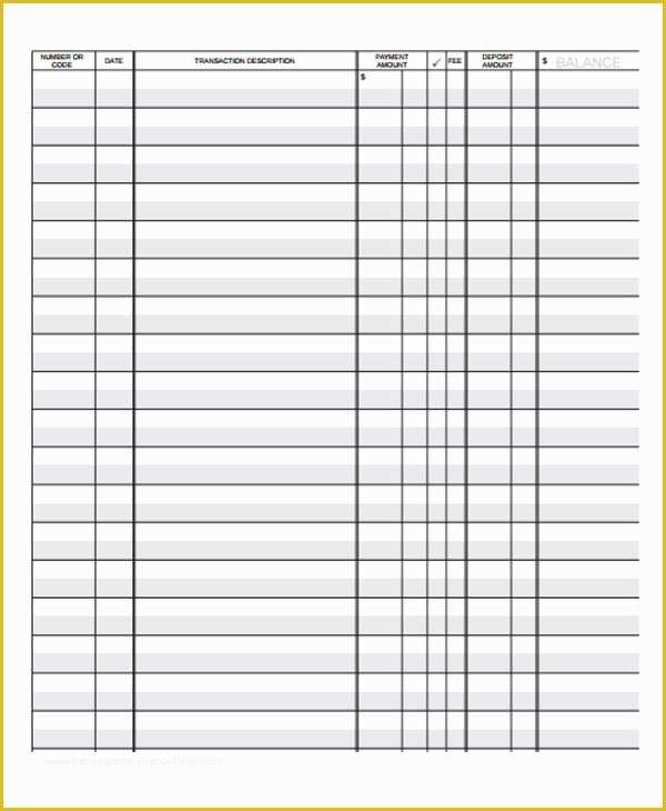 Ledger Sheet Template Free Of 4 Ledger Paper Templates Free Samples Examples format