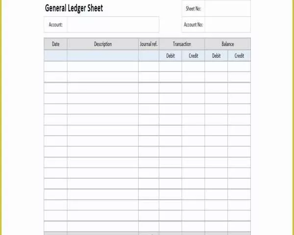 Ledger Sheet Template Free Of 9 Sample Ledger Paper Templates to Download