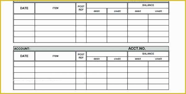 Ledger Sheet Template Free Of Free Printable General Ledger forms Template Excel Petty