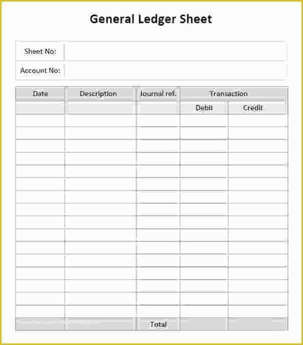 Ledger Sheet Template Free Of 10 Rental Ledger Templates Pdf