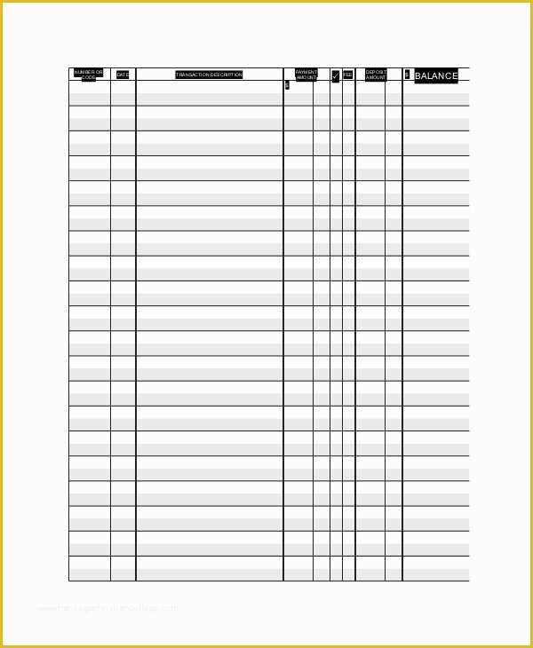 Ledger Sheet Template Free Of Ledger Paper Template 7 Free Word Pdf Document Download