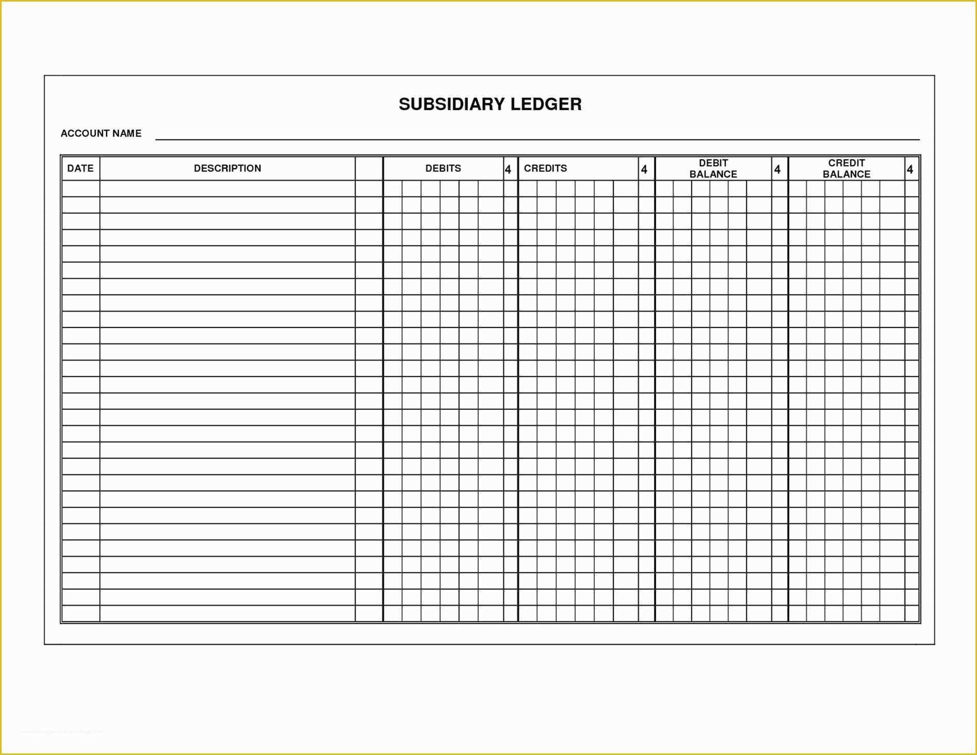 Printable Ledger Sheet Pdf Printable World Holiday