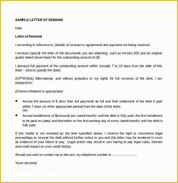 Legal Letters Templates for Free Of 7 Legal Letter Templates Free Sample Example format