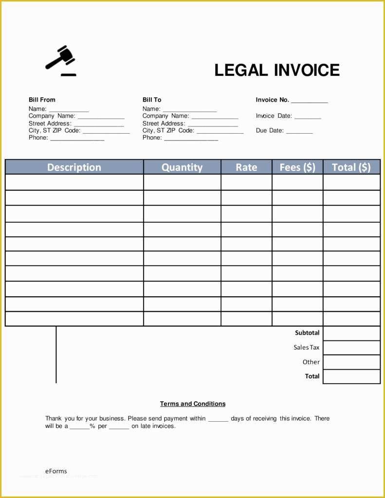 Legal Services Invoice Template Free Of Legal Invoice Template Invoice Template Ideas