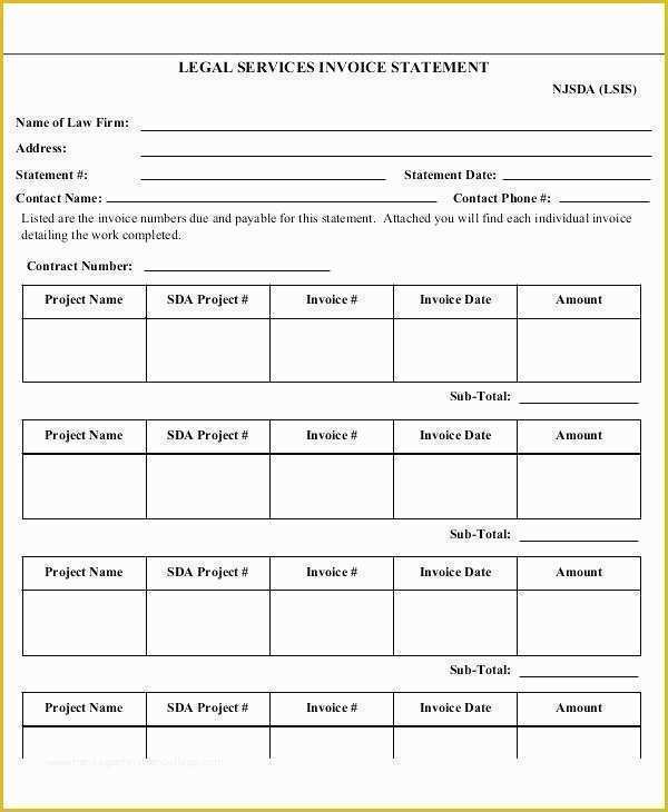 Legal Services Invoice Template Free Of Legal Services Invoice Template Word Download format for