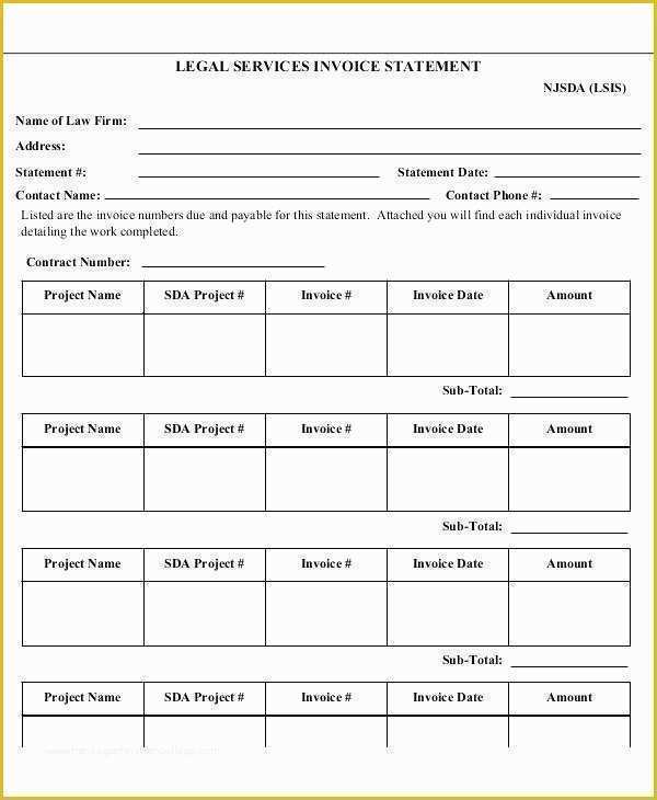 Legal Services Invoice Template Free Of Legal Services Invoice Template Word Download format for