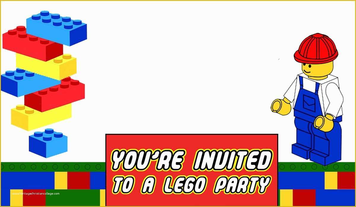 Lego Invitation Template Free Download Of Free Printable Lego Invitation Templates