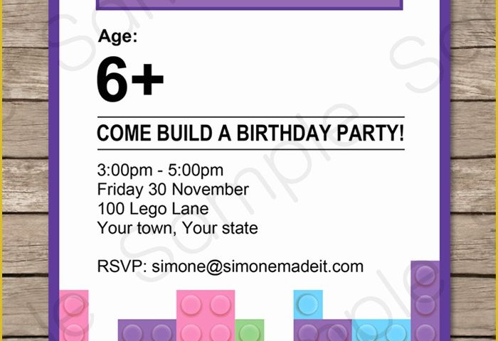 Lego Invitation Template Free Download Of Lego Friends Party Invitations Birthday Party