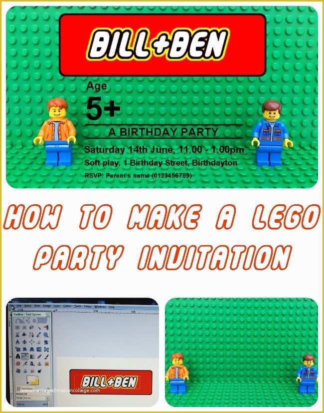 Lego Invitation Template Free Download Of Personalised Lego Birthday Party Invitation