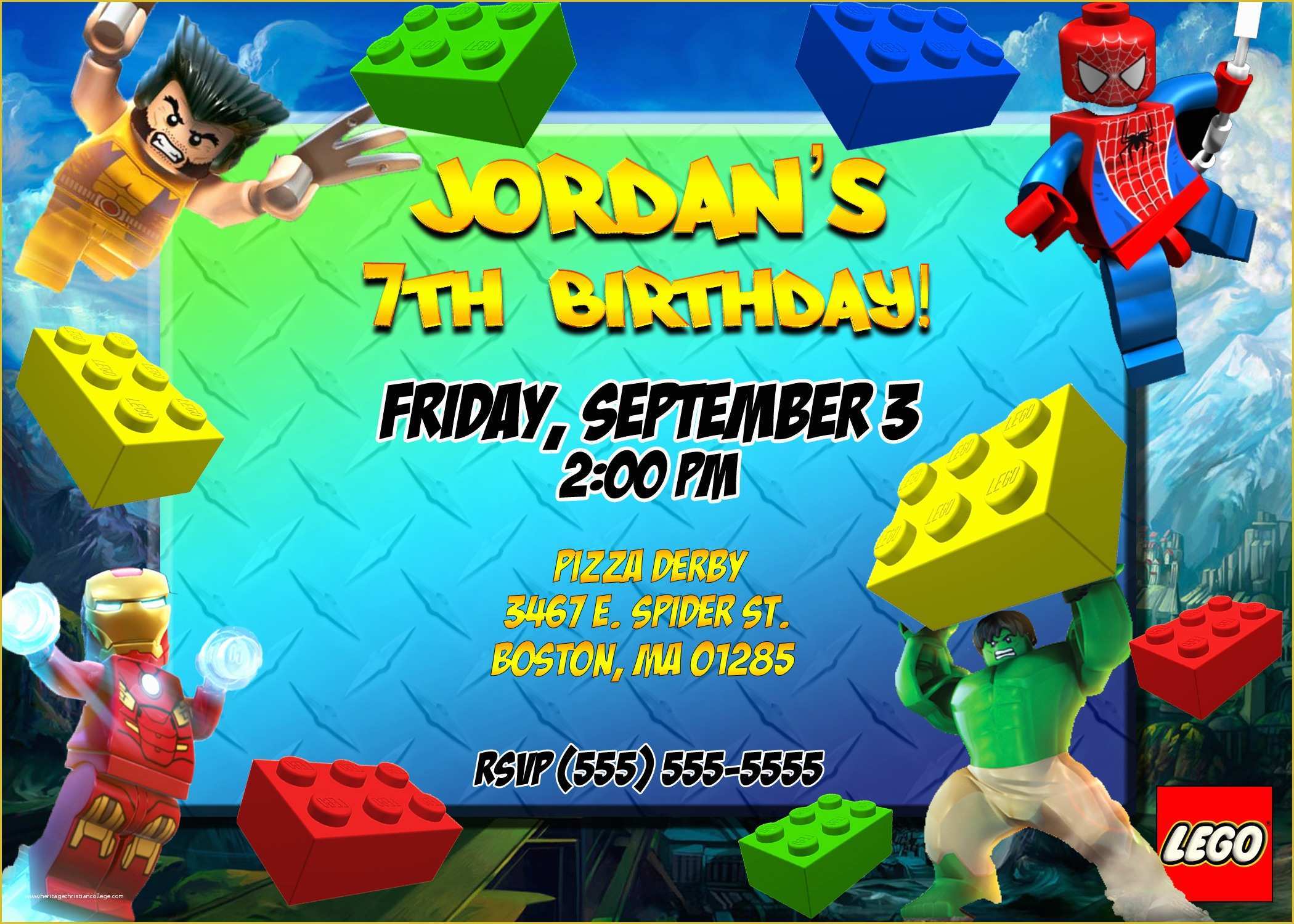 Lego Invitation Template Free Download Of Superhero Lego Birthday Party Invitation – Free Printable