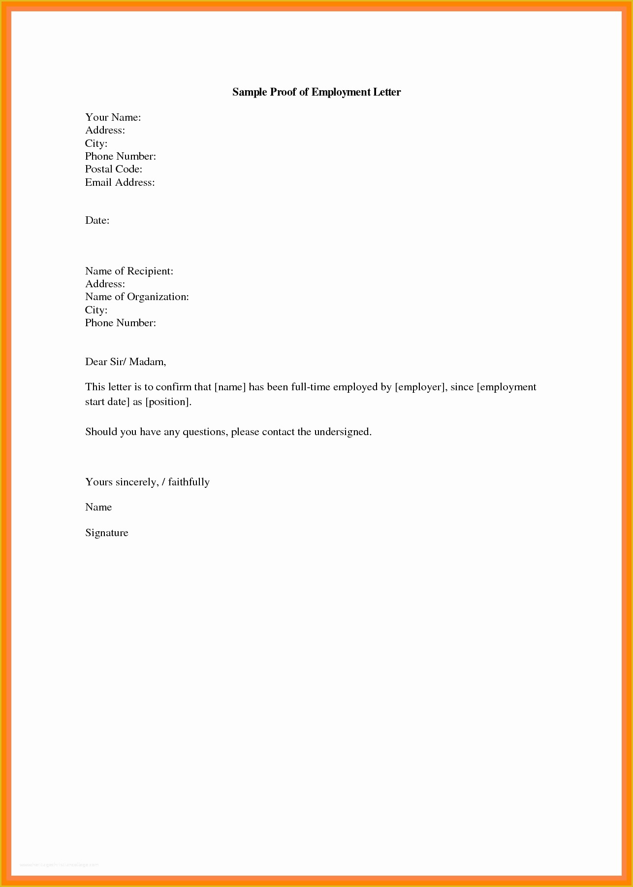 Letter Confirming Employment Free Template Of 7 Salary Confirmation Letter From Employer