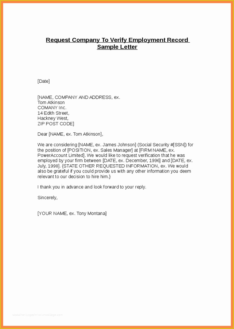 Letter Confirming Employment Free Template Of Confirmation Employment Letter for Bank