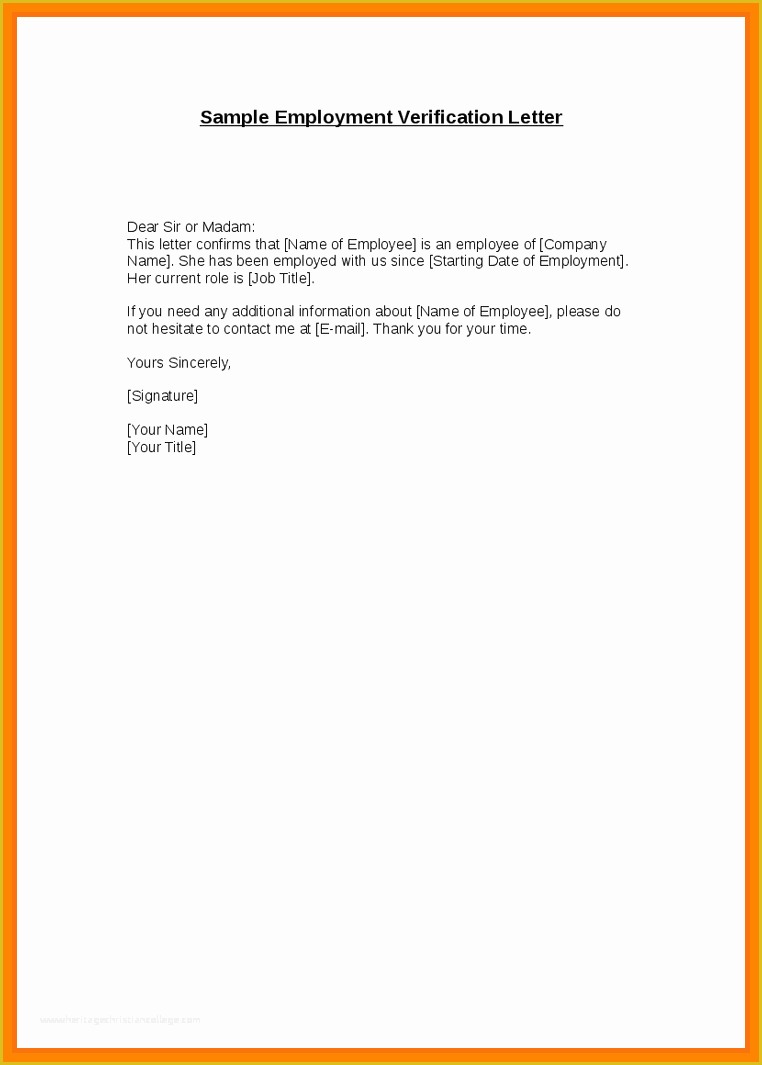 Letter Confirming Employment Free Template Of Employment Confirmation Letter Template Doc