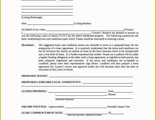Letter Of Intent to Lease Template Free Of Free Intent Letter Templates 18 Free Word Pdf