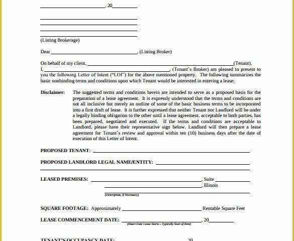 Letter Of Intent to Lease Template Free Of Free Intent Letter Templates 18 Free Word Pdf
