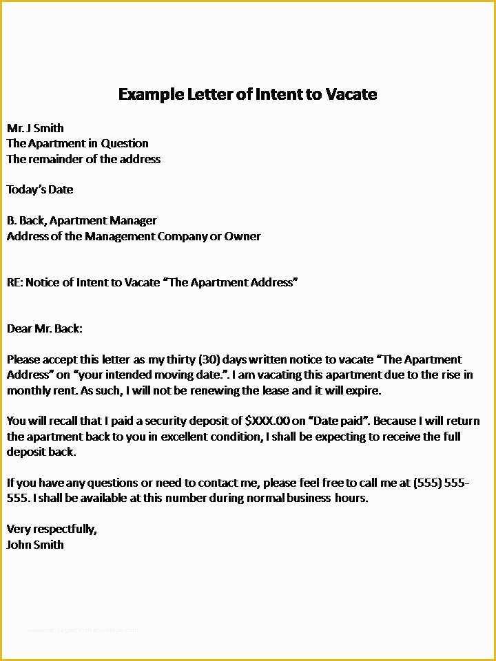 Letter Of Intent to Lease Template Free Of Letter Intent Sample