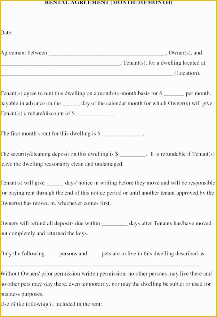 Letter Of Intent to Lease Template Free Of Mercial Lease Template
