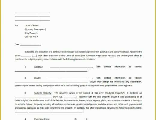 Letter Of Intent to Purchase Business Template Free Of 19 Letter Of Intent Template Free Sample Example