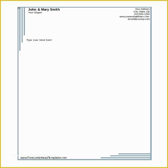 Letterhead Template Free Download Of 35 Free Download Letterhead Templates In Microsoft Word