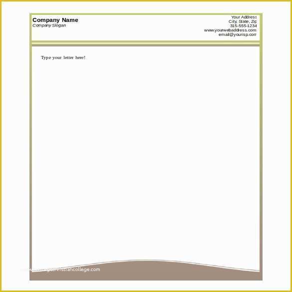 Letterhead Template Free Download Of 38 Free Download Letterhead Templates In Microsoft Word
