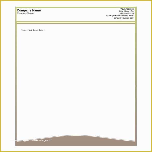 Letterhead Template Free Download Of 38 Free Download Letterhead Templates In Microsoft Word