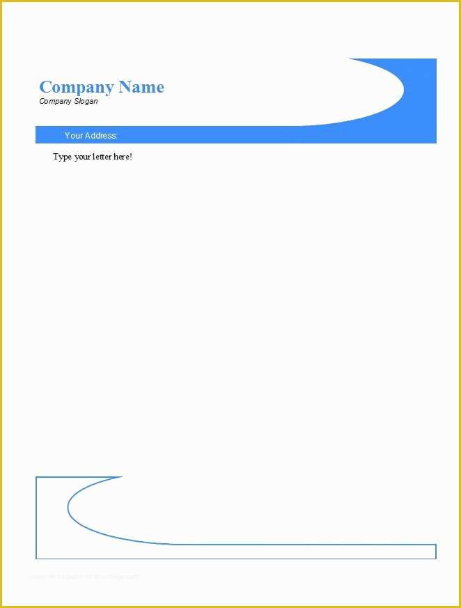 Letterhead Template Free Download Of 46 Free Letterhead Templates &amp; Examples Free Template
