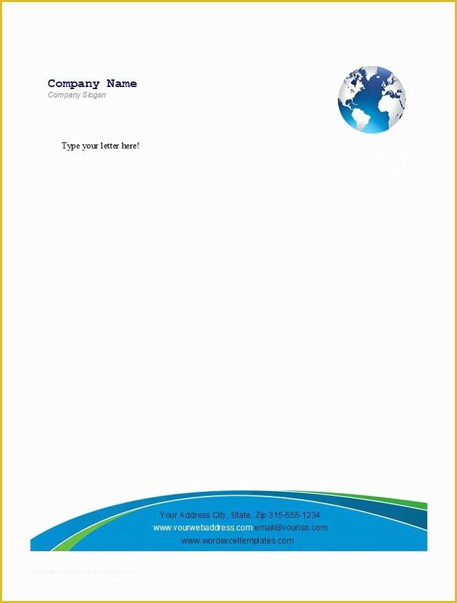 Letterhead Template Free Download Of 46 Free Letterhead Templates & Examples Free Template