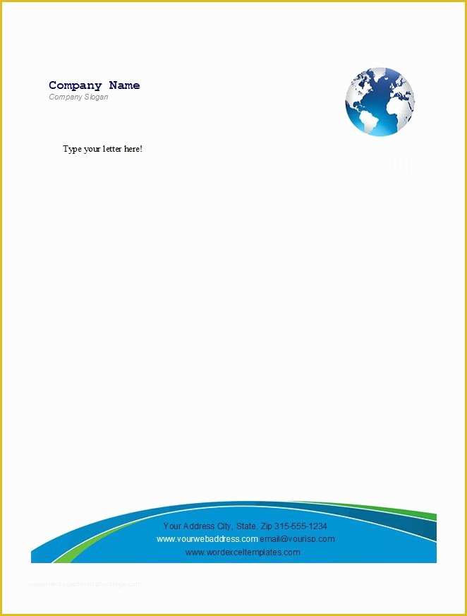 Letterhead Template Free Download Of 46 Free Letterhead Templates &amp; Examples Free Template