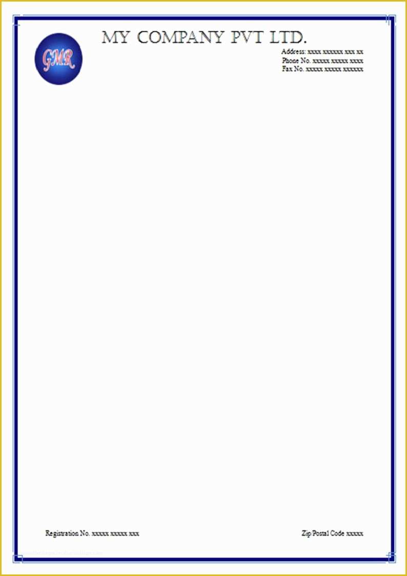 Letterhead Template Free Download Of Free Letterhead Templates 