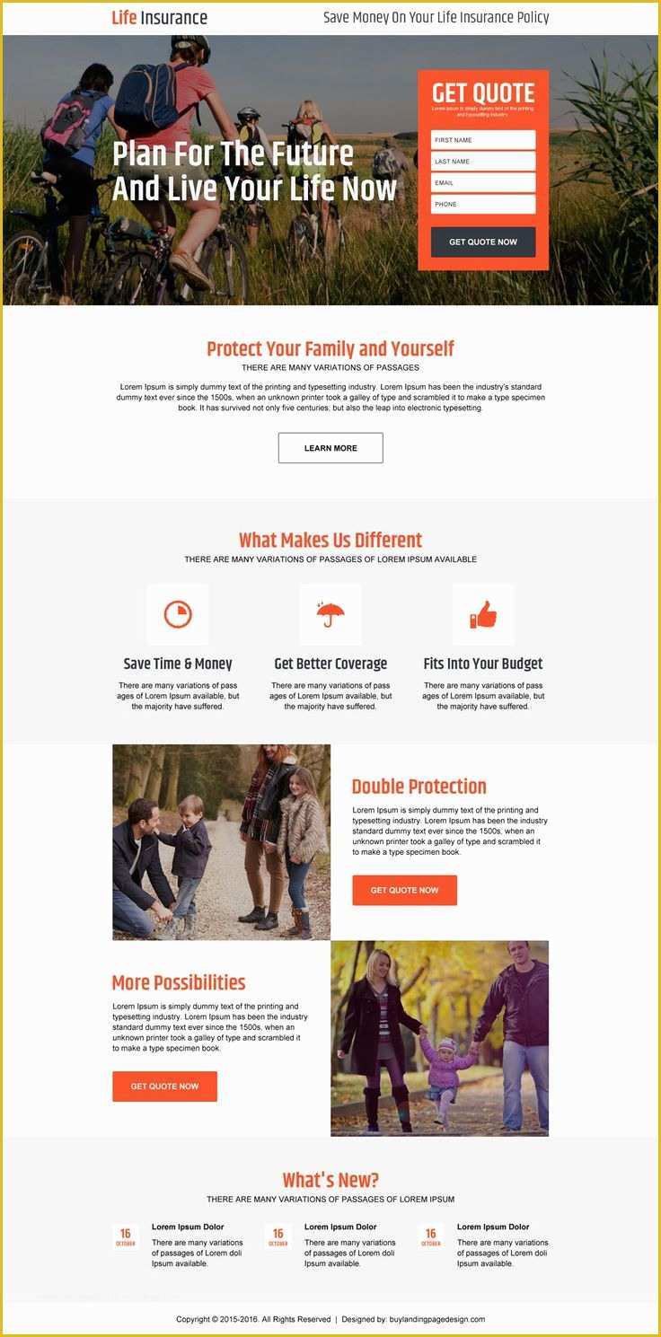 Life Insurance Website Templates Free Download Of 81 Best Life Insurance Landing Page Design Images On