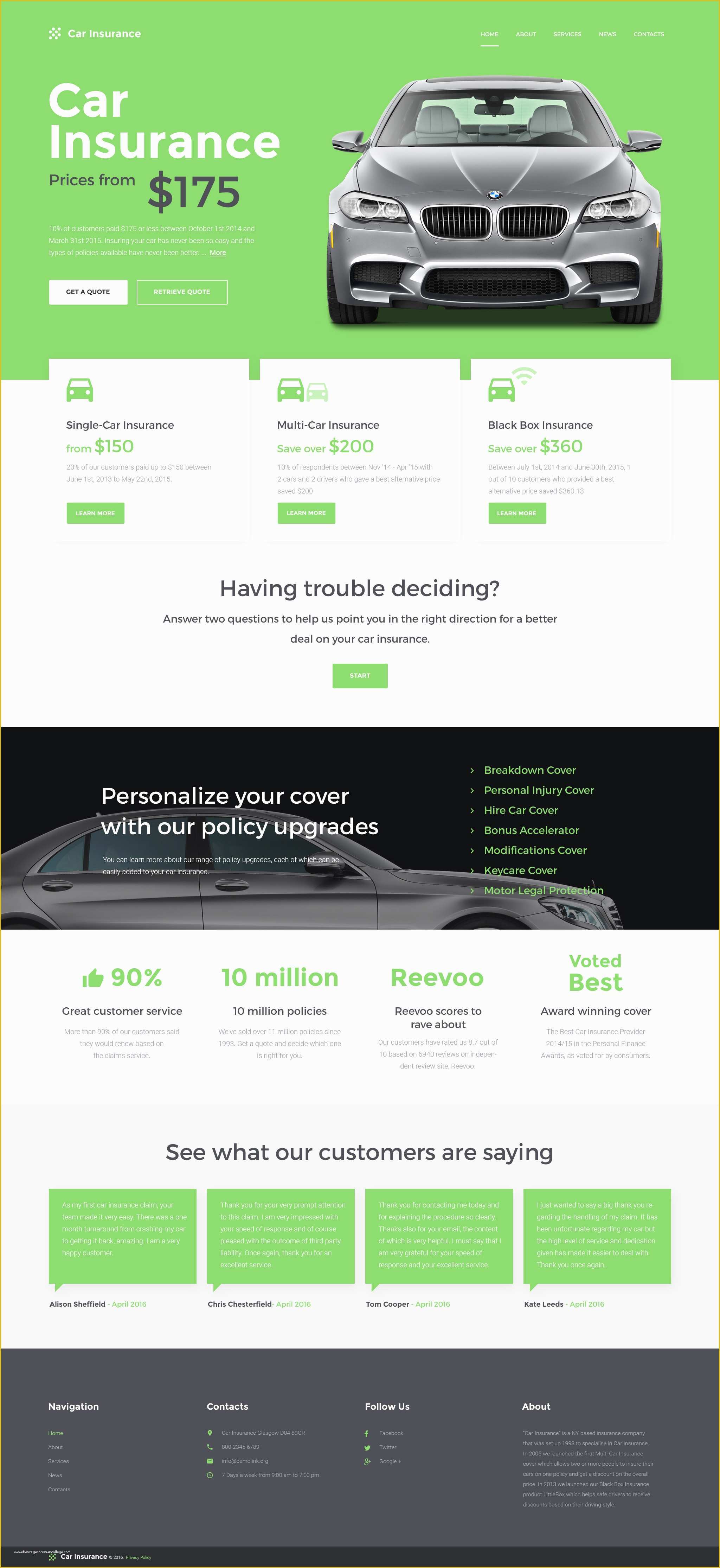 Life Insurance Website Templates Free Download Of Car Insurance Responsive Website Template