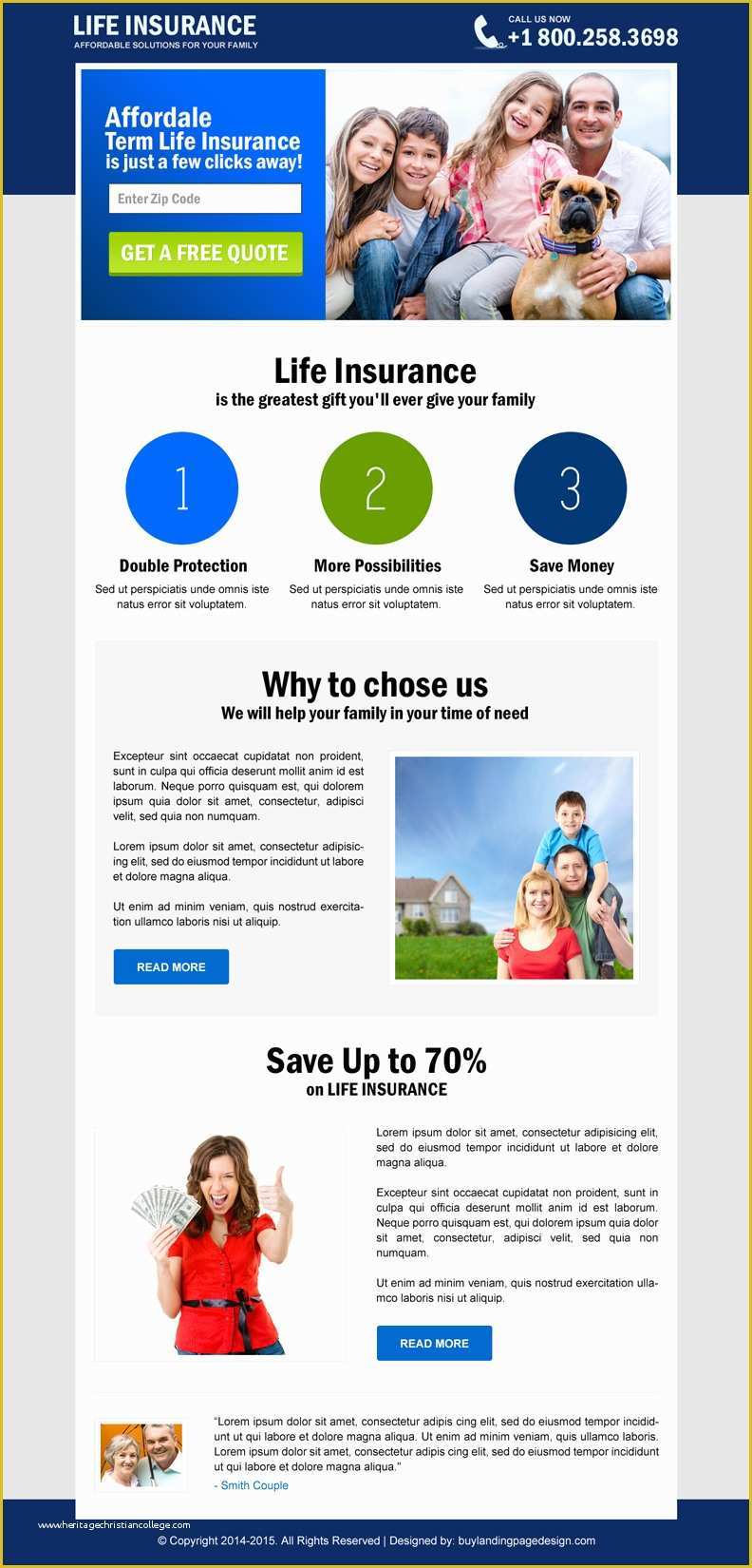 Life Insurance Website Templates Free Download Of Download Best Converting Insurance Landing Page Templates