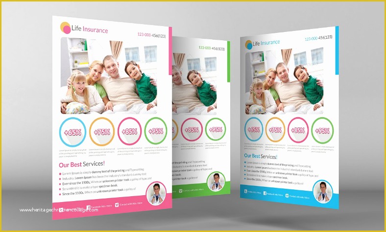Life Insurance Website Templates Free Download Of Help Secure Families with these 12 Insurance Flyer