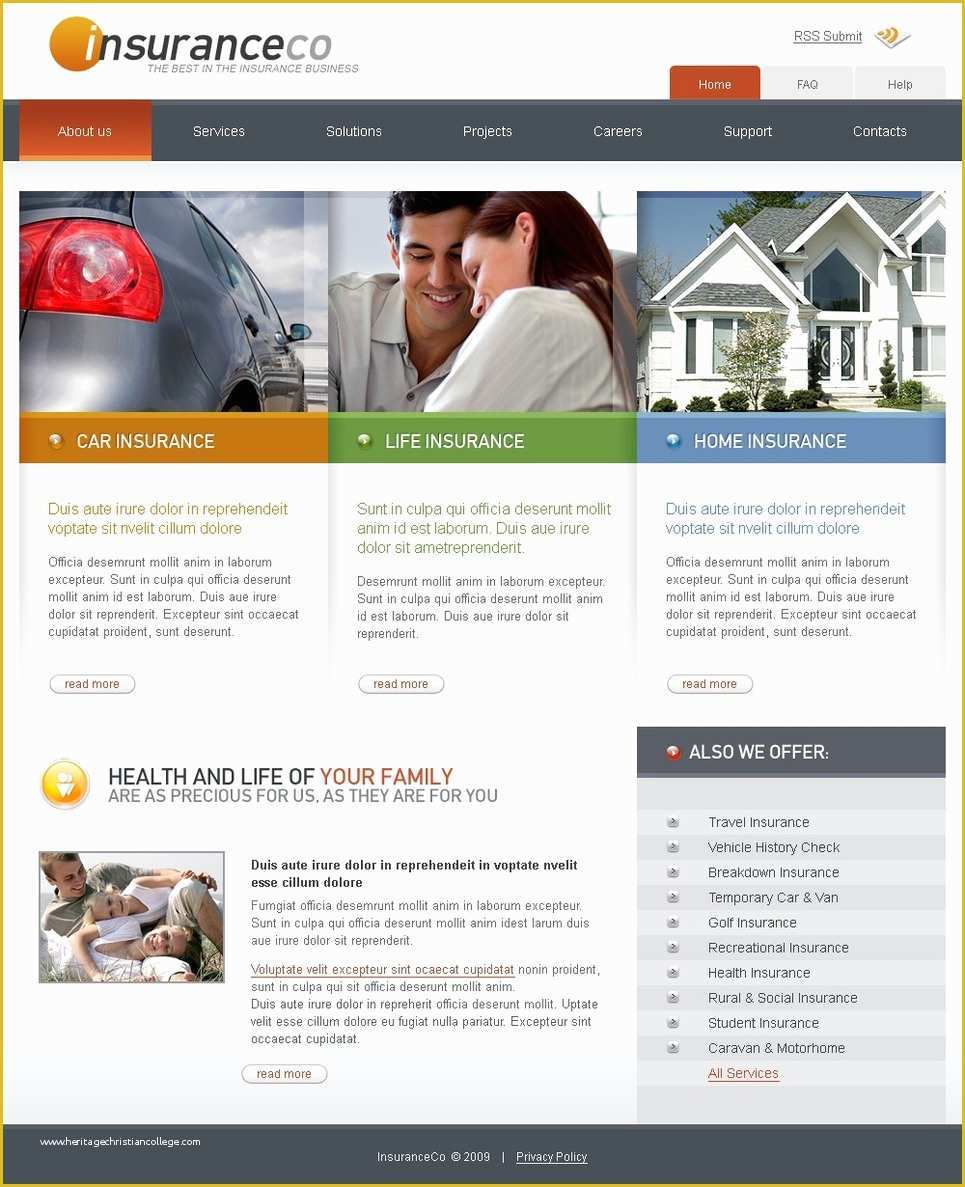 Life Insurance Website Templates Free Download Of Insurance Website Template Web Design Templates Website